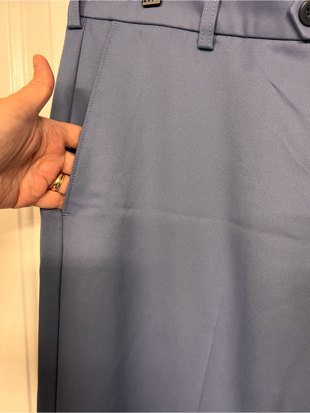 Izod Men's Golf Dress Pants in Dusty Blue - Picture 6 of 6